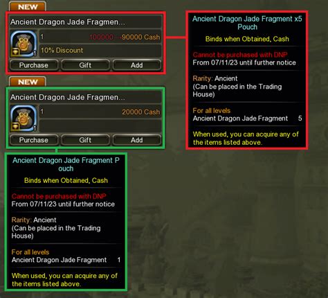 ancient dragon jade dragon nest|[2023] November Patchnote.